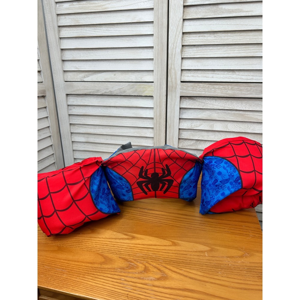 Swimways Spiderman Puddle Jumper 33-55 lbs Red Boys Life Jacket